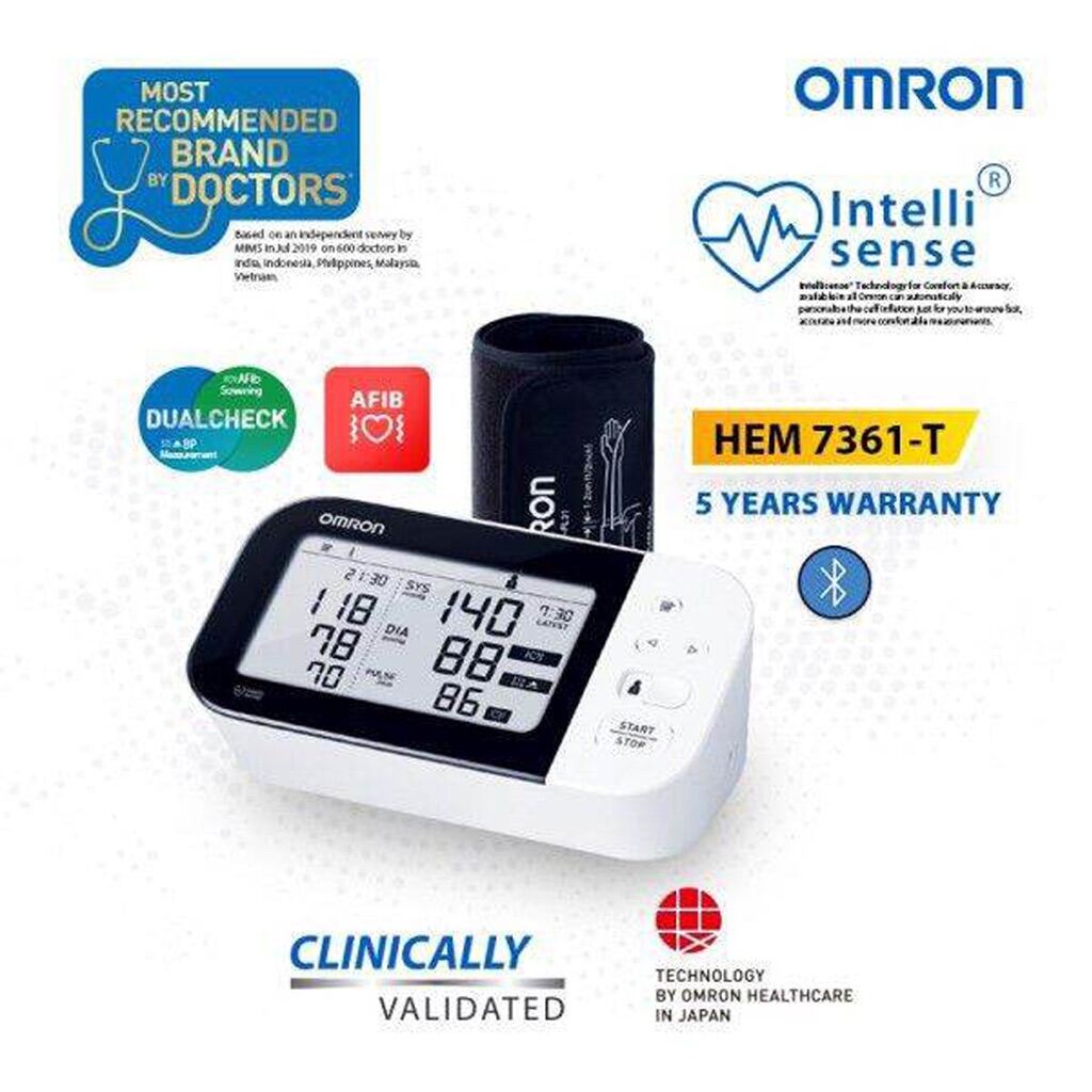 Máy đo huyết áp tự động OMRON HEM 7361T  Bảo hành 5 năm