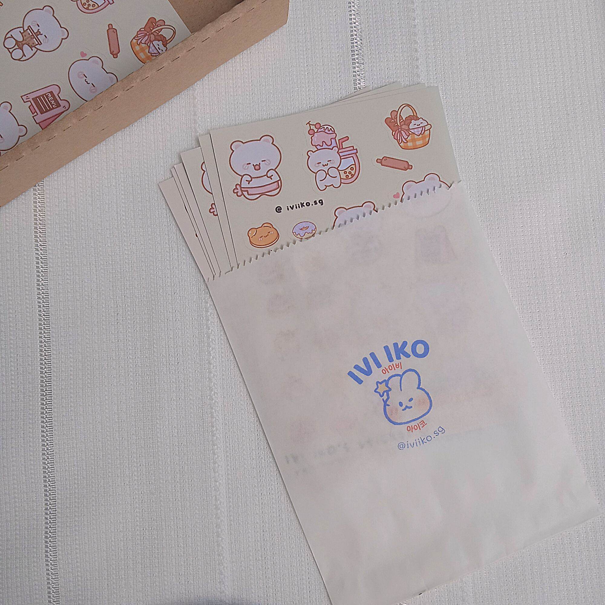 Sticker Bread Bear (9x13cm) | IVI IKO