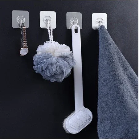 [ lẻ 1 cái] Móc dán tường treo đồ siêu dính siêu chắc trong suốt