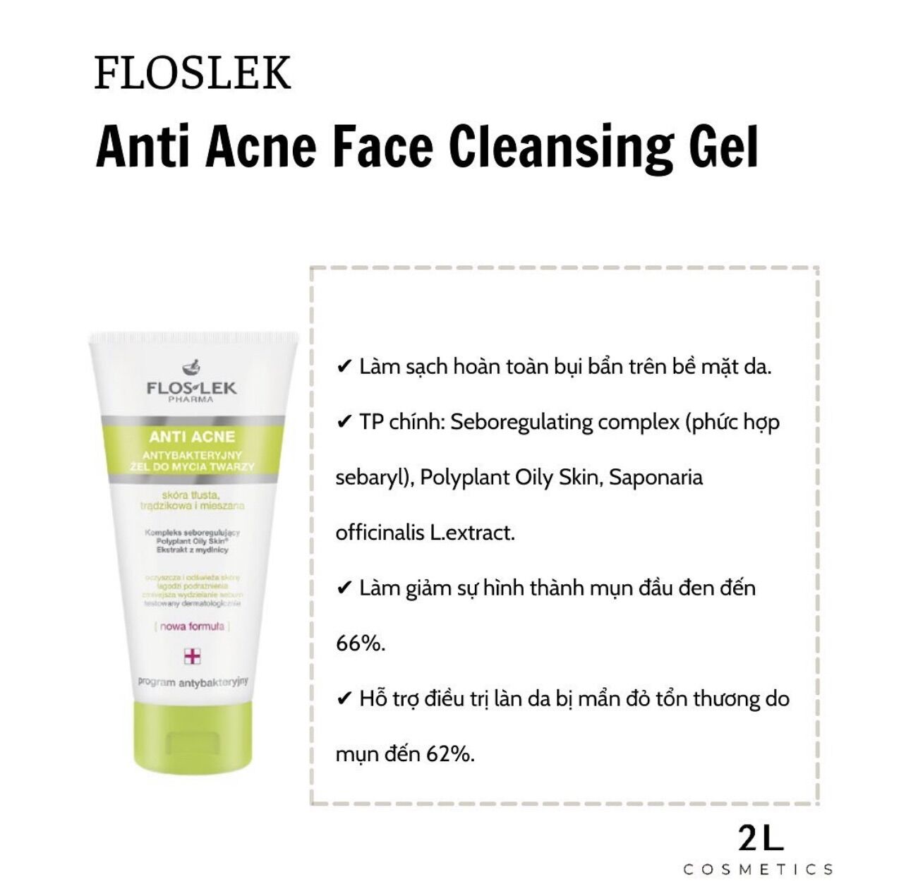 ‼️ Kem dưỡng ẩm cho da dầu mụn Floslek ‼️
