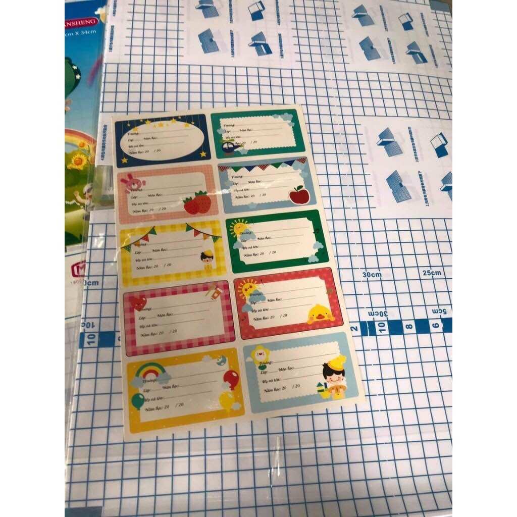 10 bọc vở decal /bọc sách đề can các cỡ