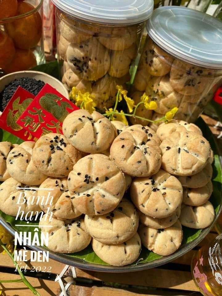 200g bánh hạnh nhân mè đen