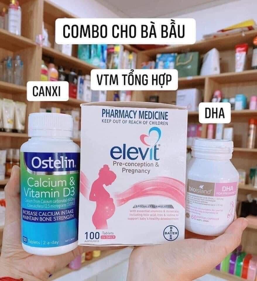 Vitamin tổng hợp elevit bầu 100 viên ( date 2024)
