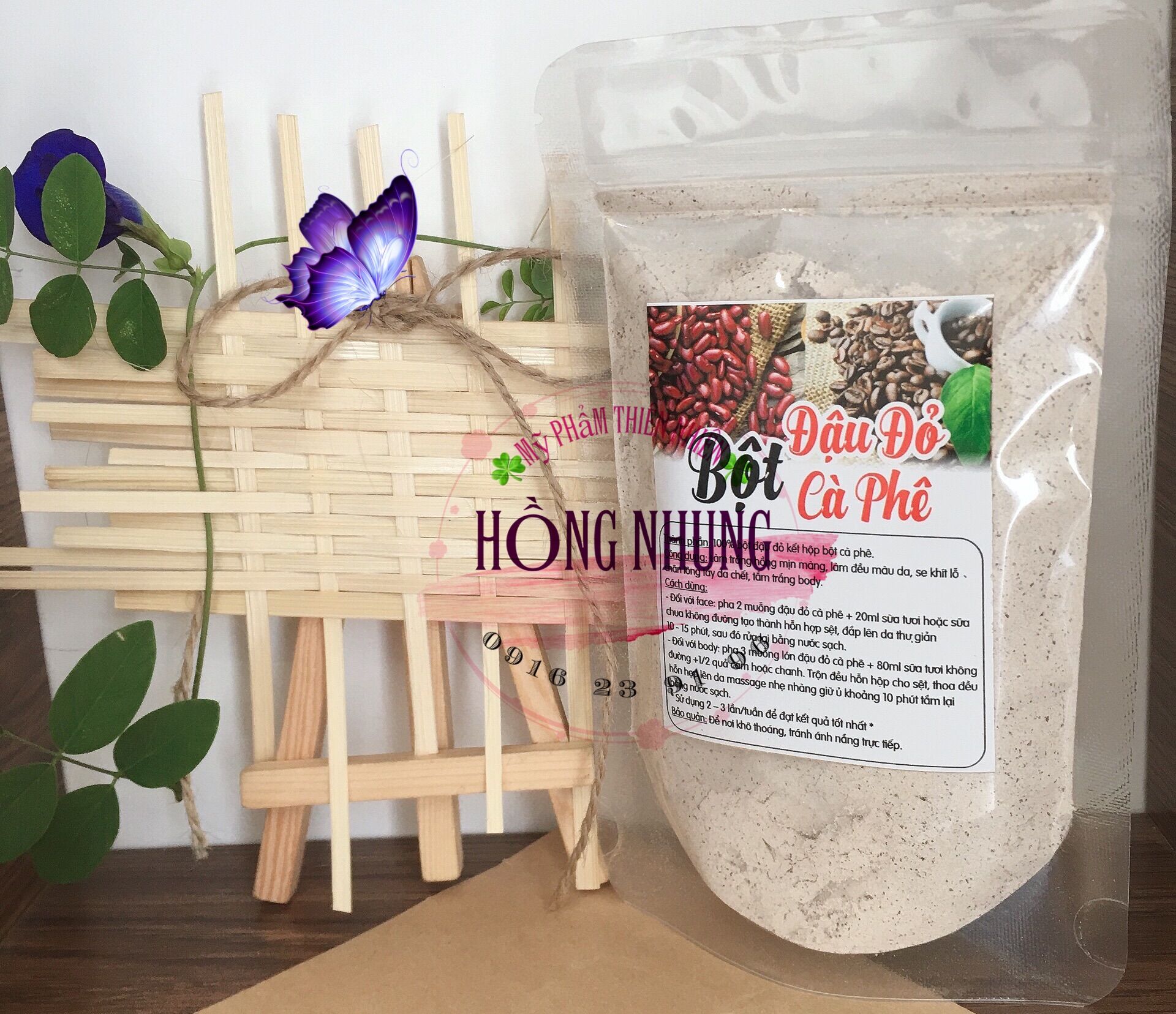 Bột Đậu Đỏ Caphê Nguyên Chất , Tắm Trắng da ,tẩy da chết/1kg