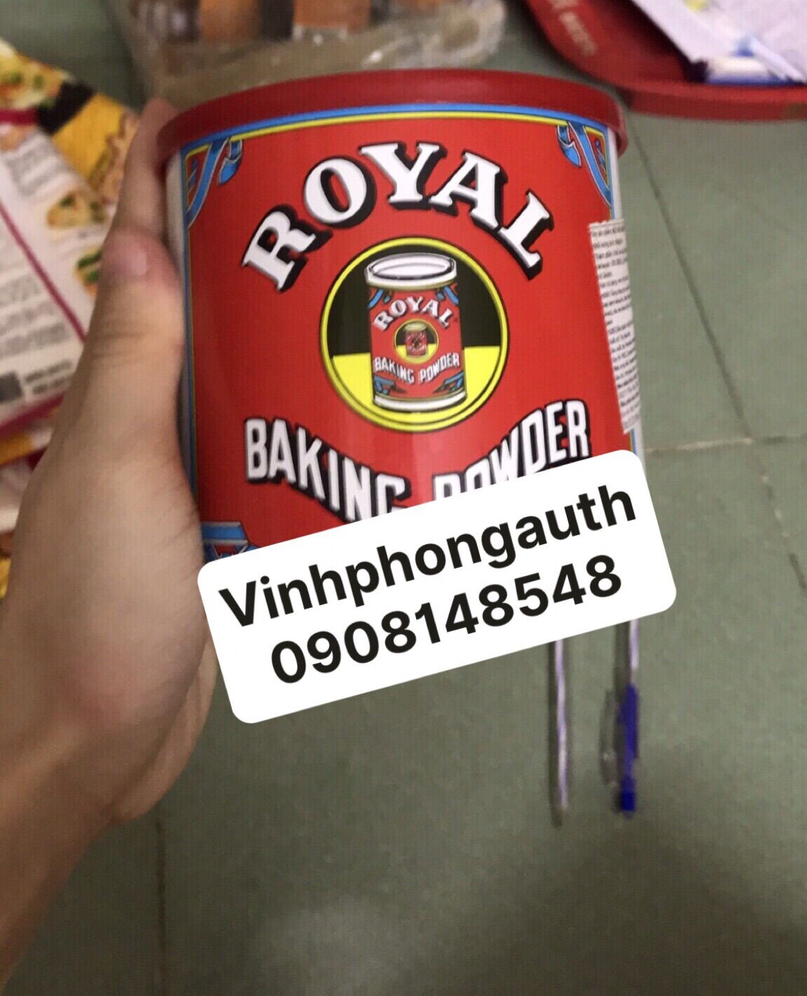 Bột nổi baking powder 450gr royal/ bột nở baking powder - nhập khẩu chính hãng mỹ