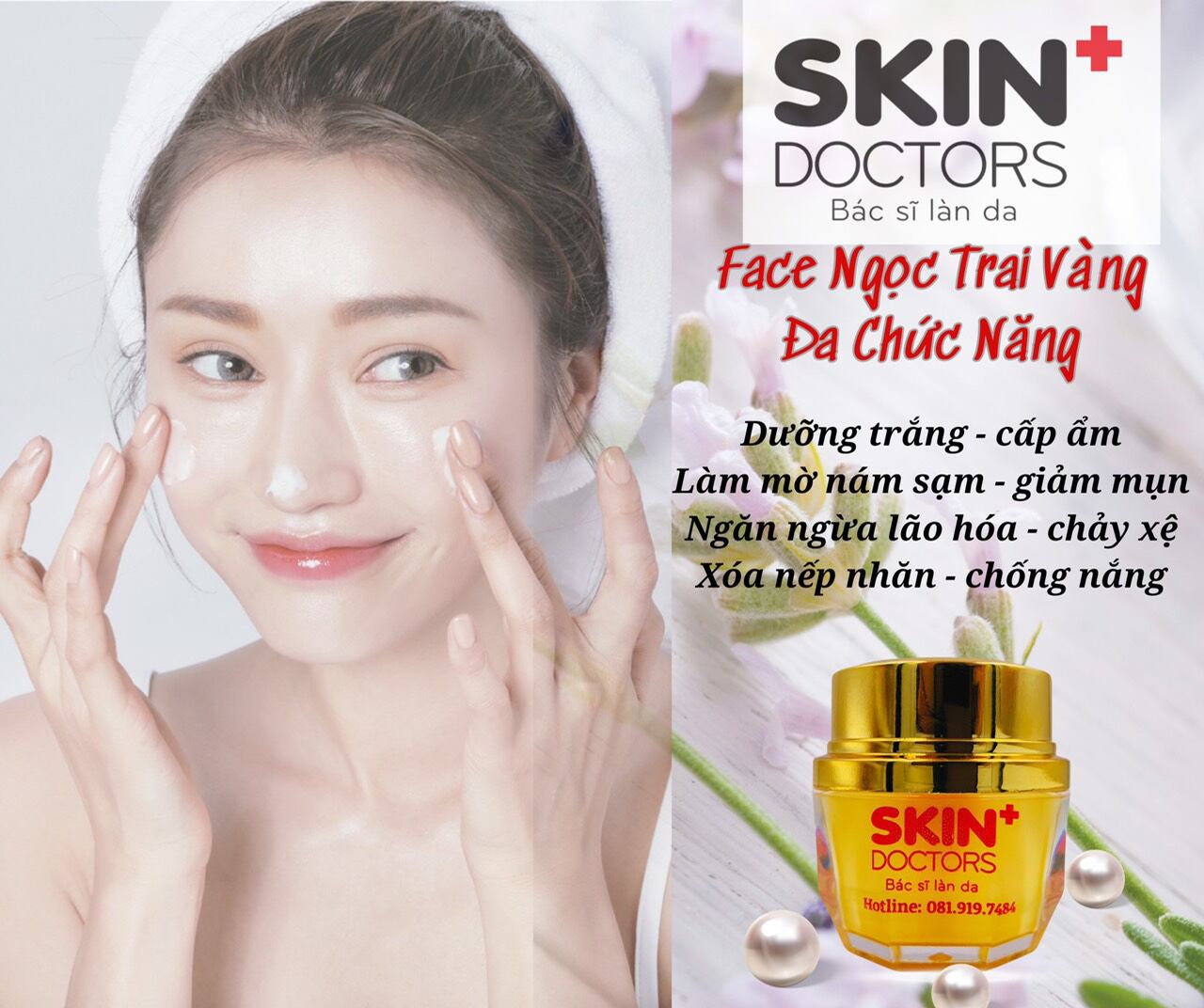 Kem face ngọc trai vàng Skin Doctors