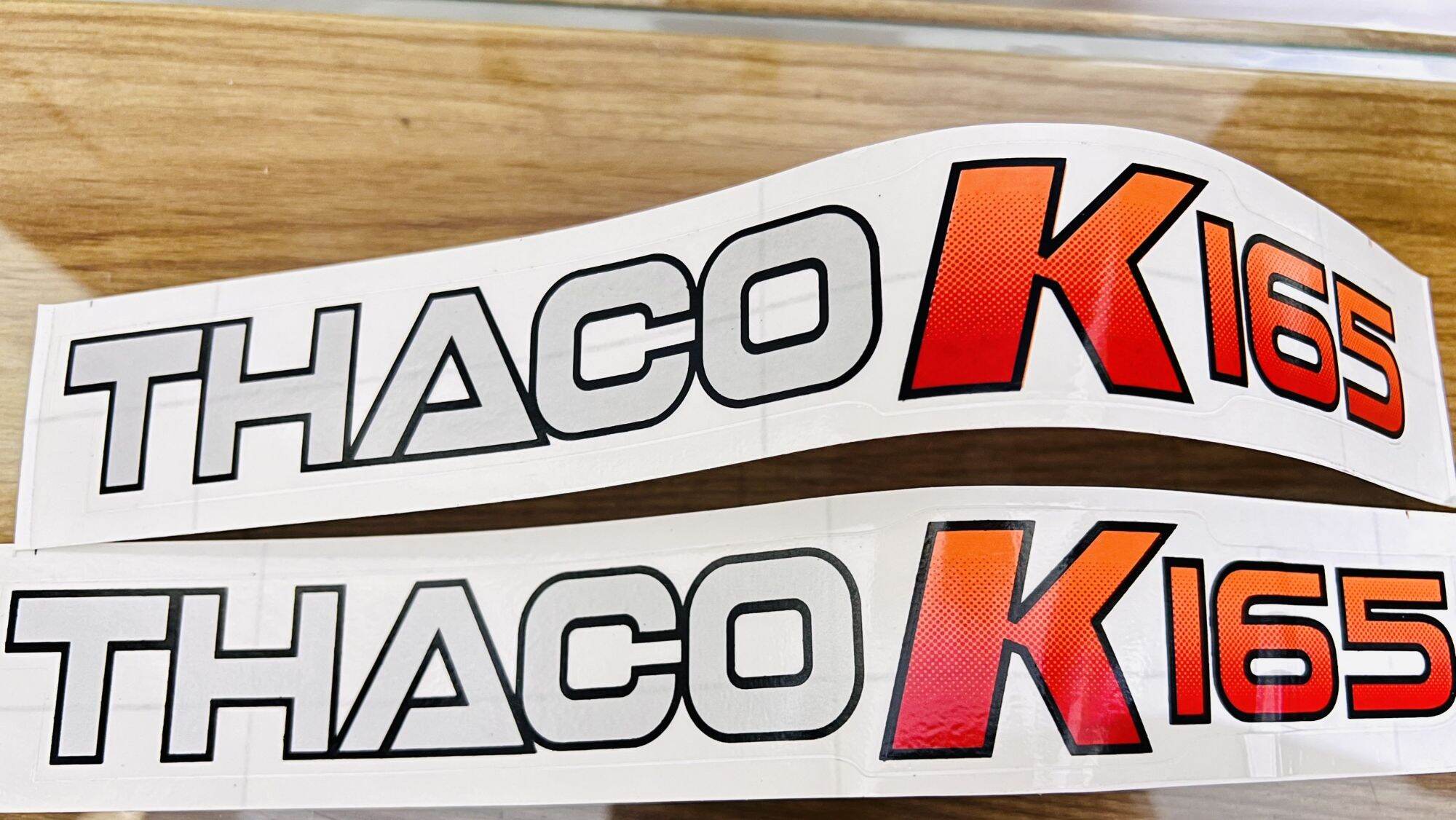 Tem dán xe tải bộ 2 chữ thaco k165