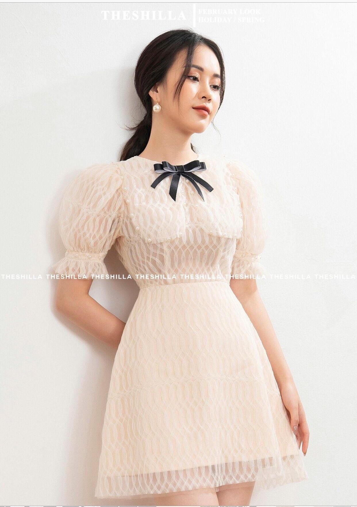 (NC010) NƠ CÀI ÁO ĐEN CÓ ĐẾ CÀI SIZE TẦM 12cm