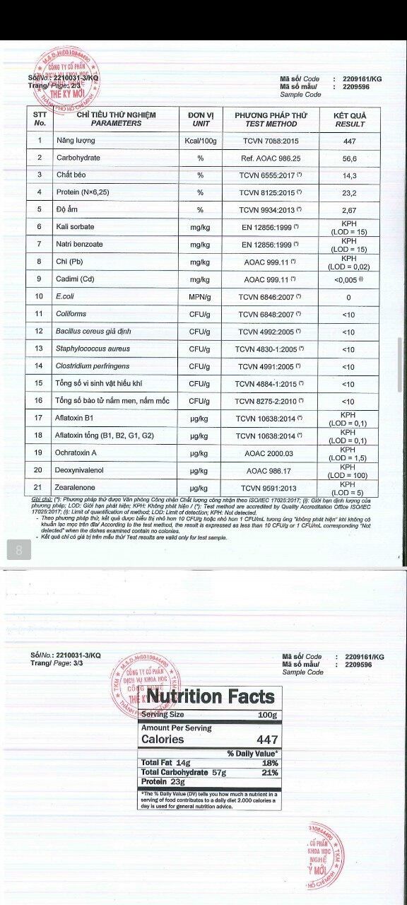Rong biển kẹp hạt túi zip 250gr