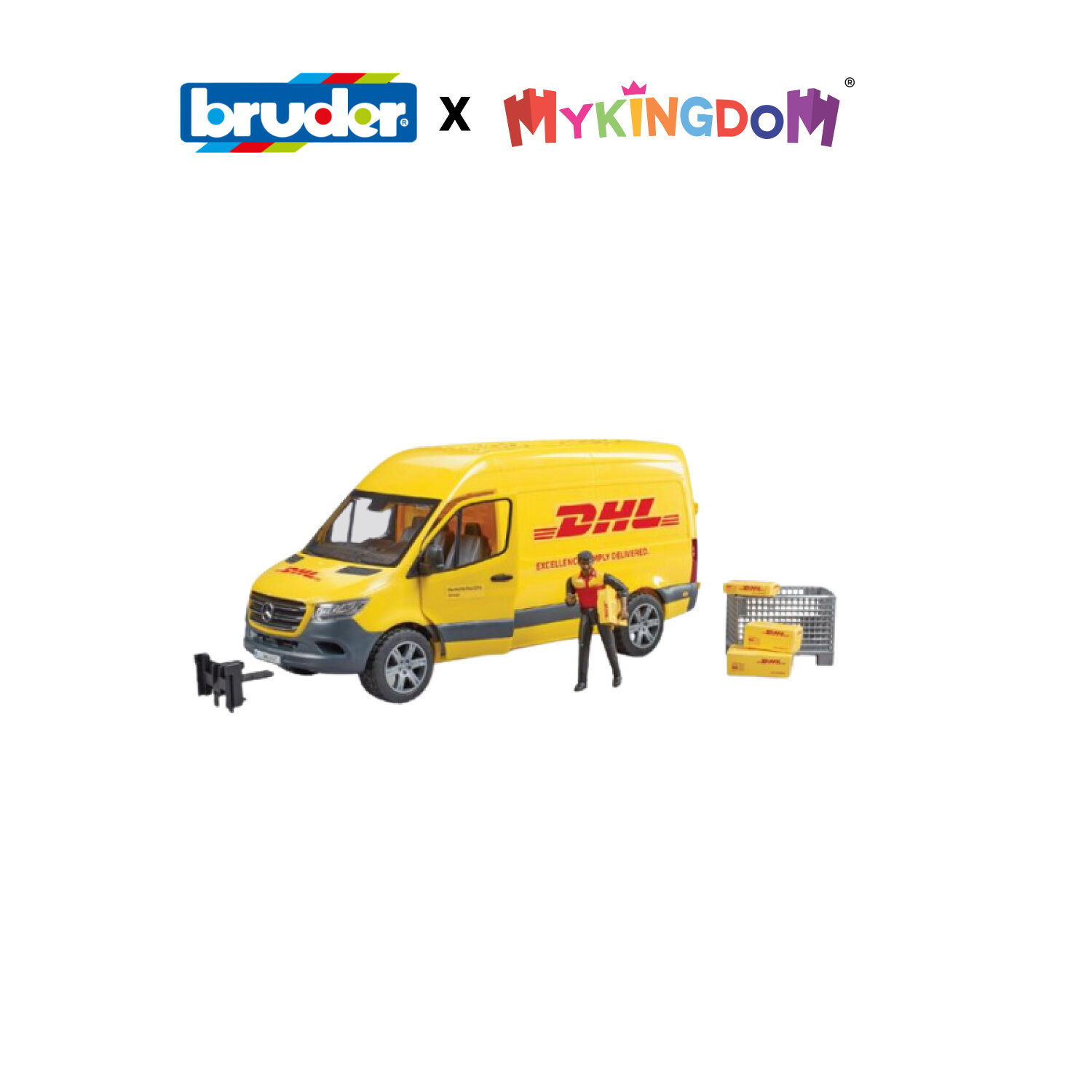 Đồ Chơi BRUDER Mô Hình Xe Chở Hàng Dhl BRU02671