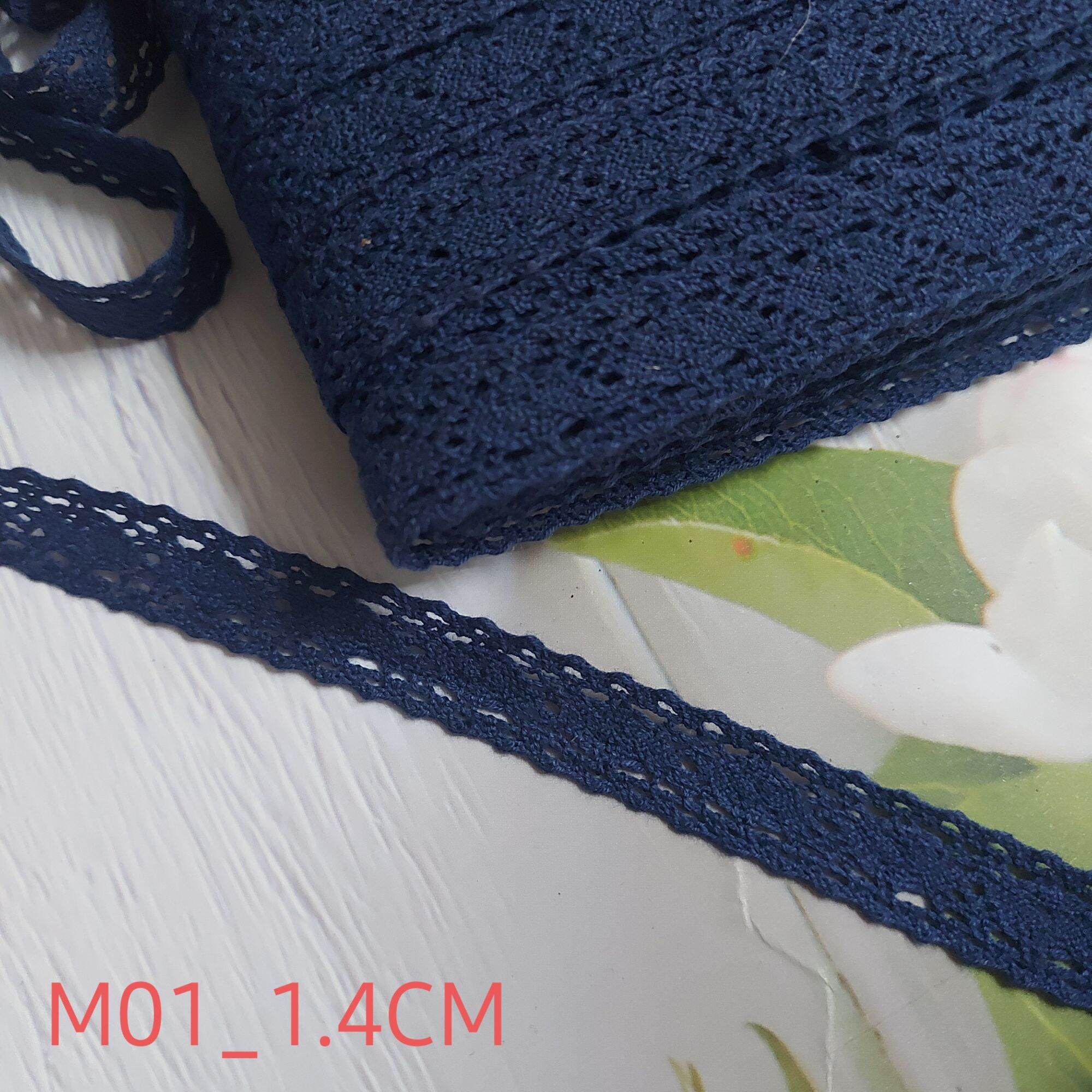 Ren chỉ cotton , phụ kiện may vá, bản rộng 1.4cm và 2 cm