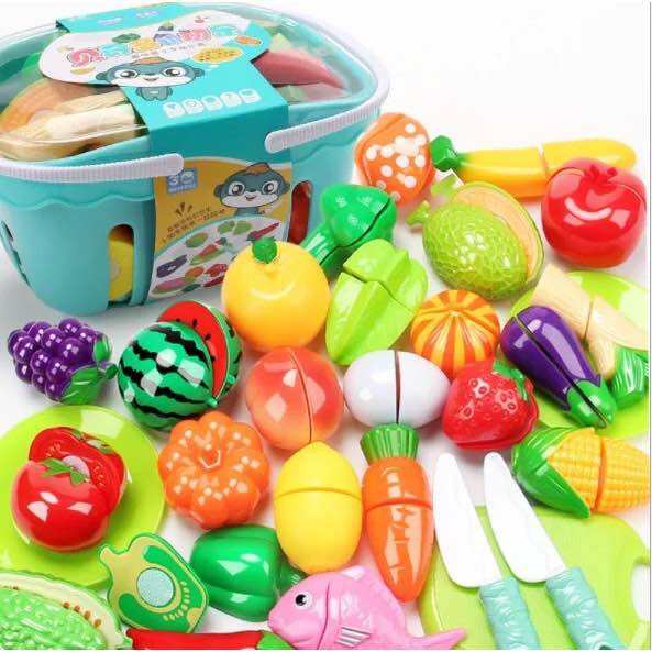 Bộ đồ chơi cắt hoa quả, rau củ cho bé, đồ chơi cho bé, trẻ em trí tuệ