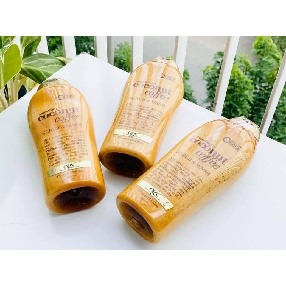 [HCM] Ogx Coconut Coffee sữa tắm dưỡng da- 577m