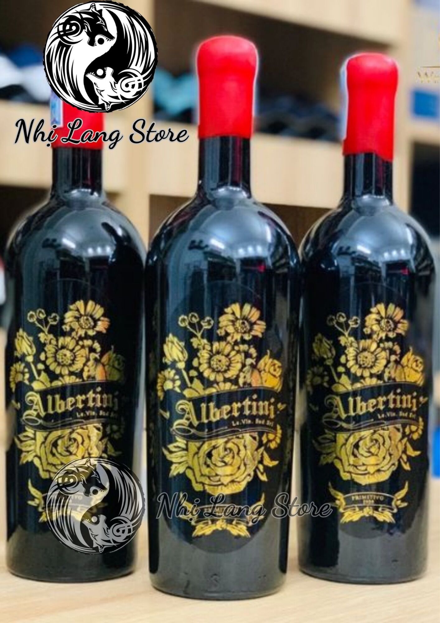 Vang Ý Albertini 17 Primitivo - Vang đỏ - Nhị Lang Store
