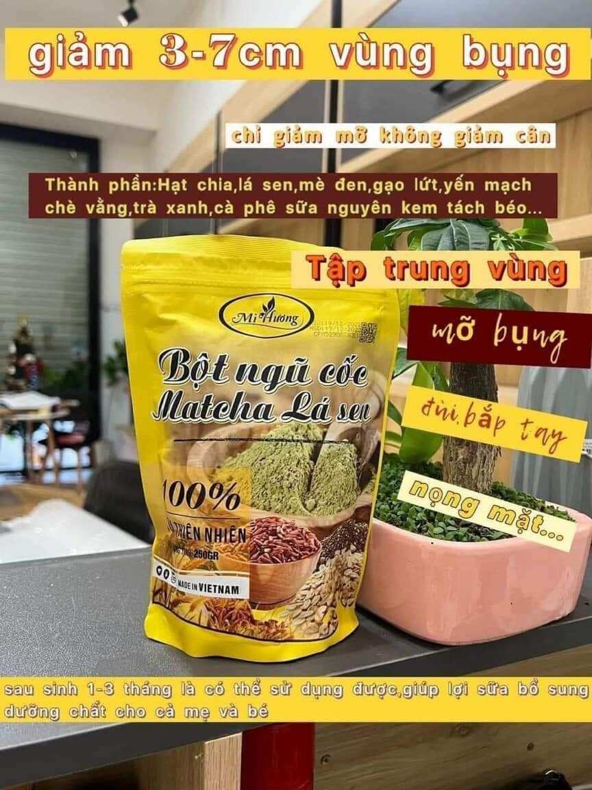 (Chính Hãng) Bột Giảm Mỡ Bụng Mị Hương Mẫu Mới