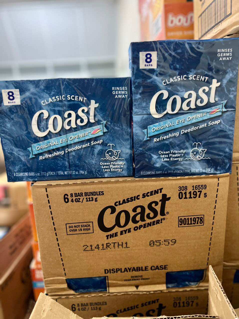 8 cục xà bông Coast Classic Scent của Mỹ.