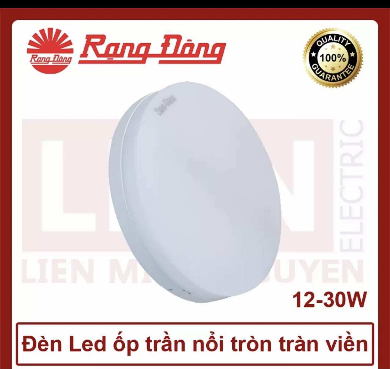 Bóng đèn ốp trần LN12 30W Rạng Đông
