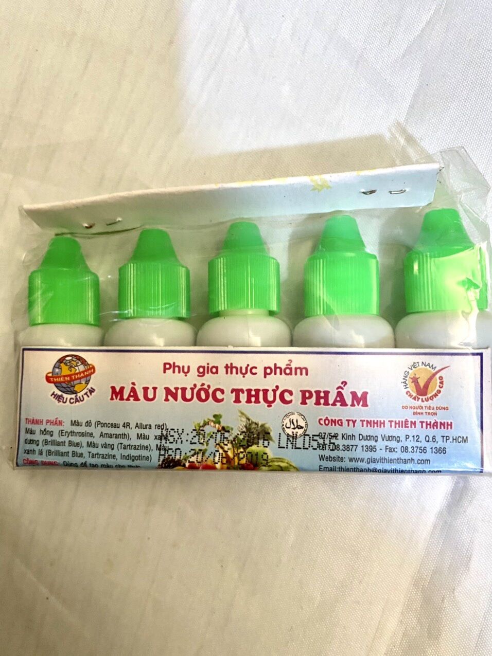 Màu thực phẩm ( sét 12lọ)
