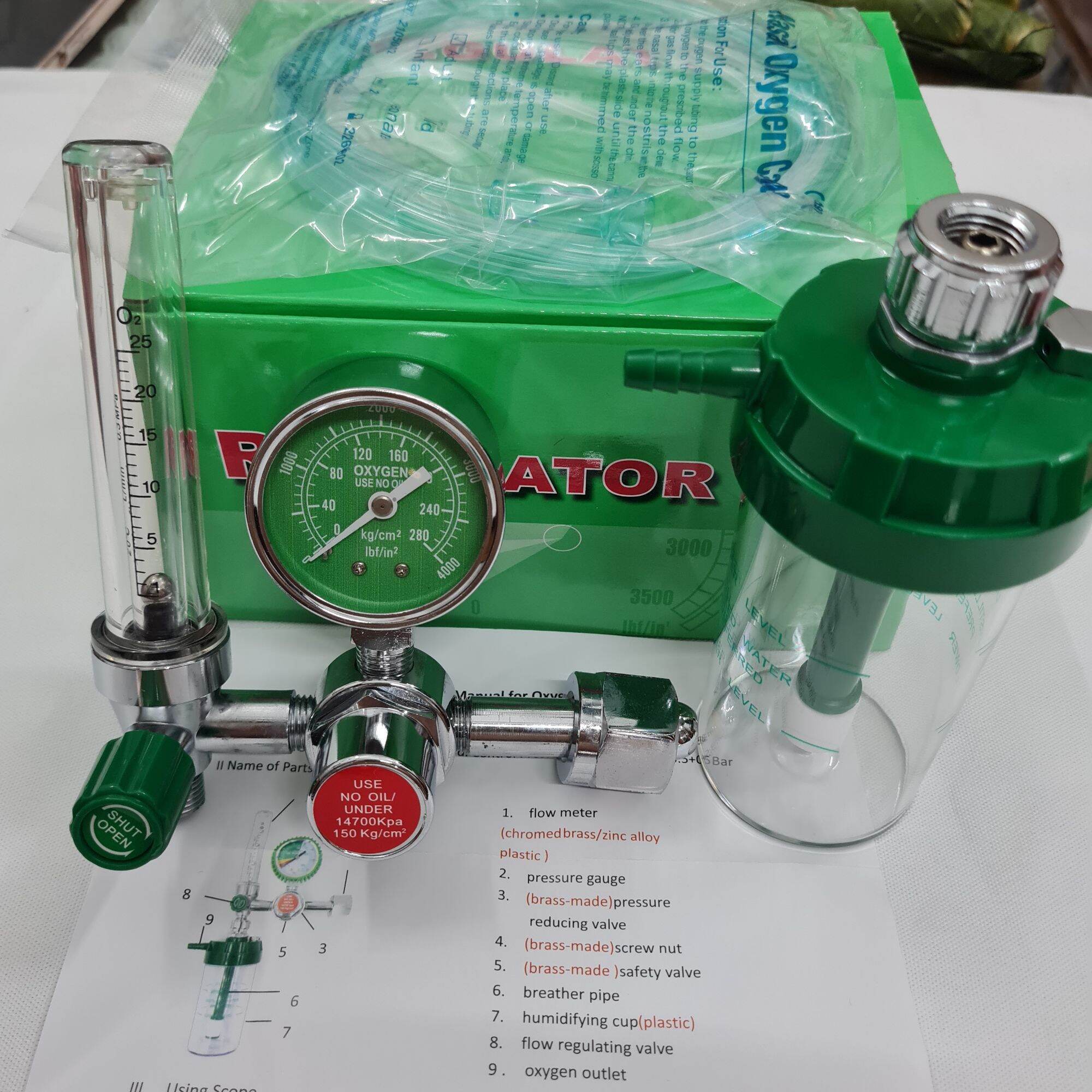 Đồng Hồ Oxy Y tế _Đồng Hồ Gắn Bình Oxy Thở