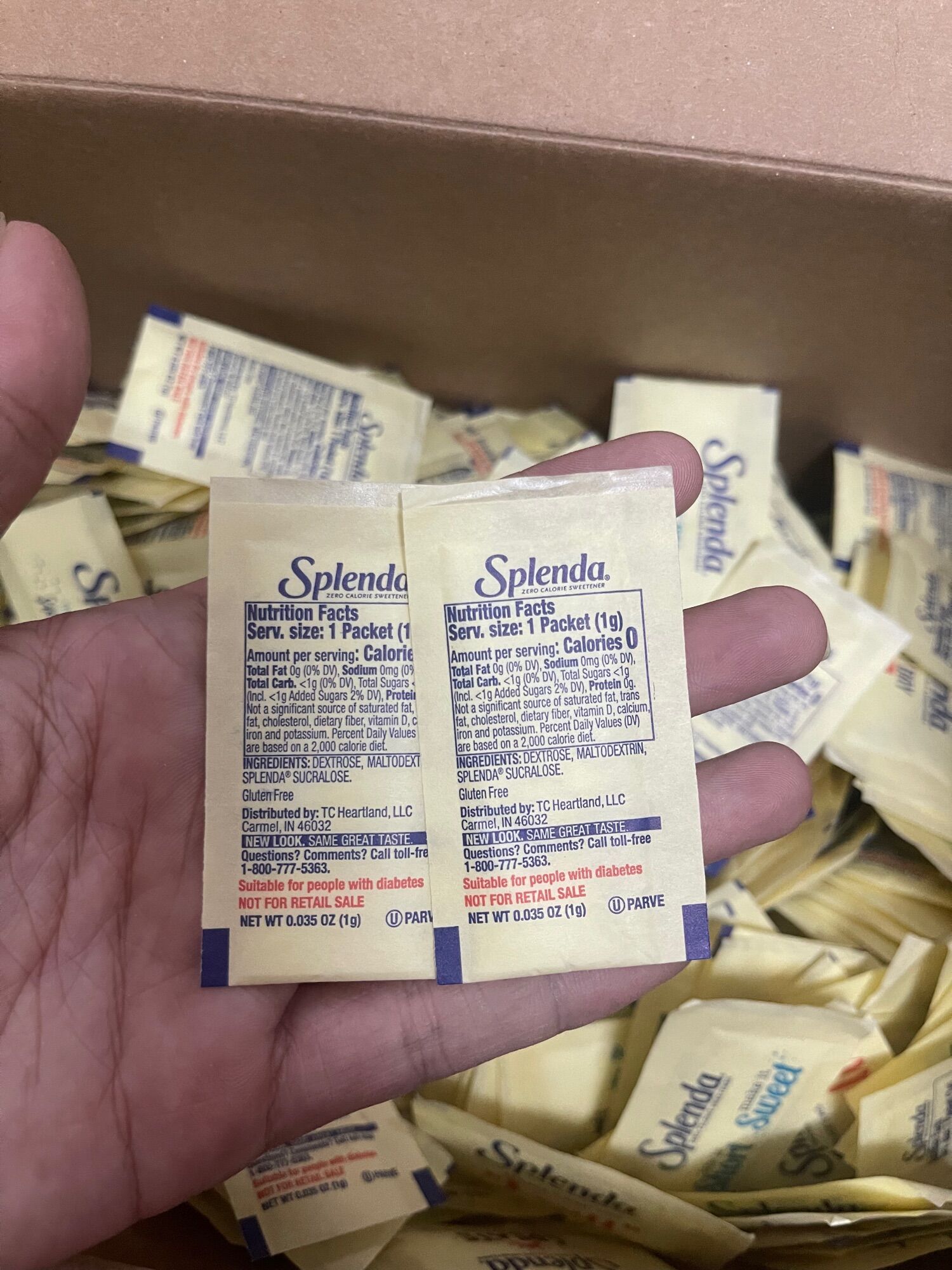 Combo 100 gói đường ăn kiêng splenda hàng mỹ