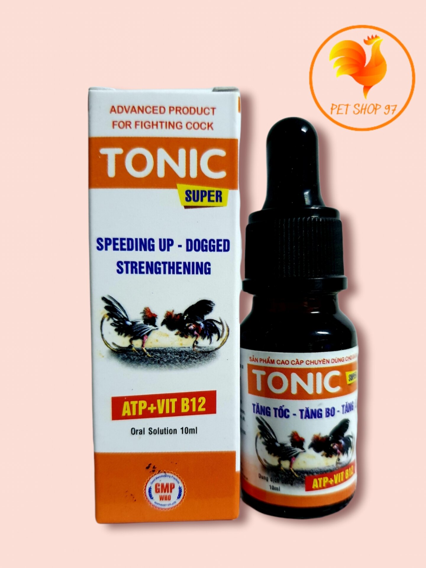 Tonic super 10ml tăng lực tăng bo tăng tốc gà đá