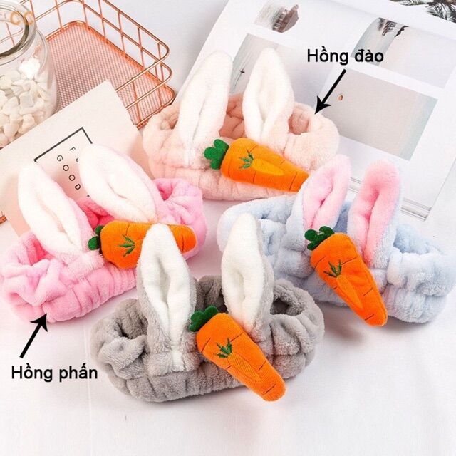 BĂNG ĐÔ MAKEUP TAI THỎ NGÂM CÀ RỐT CAO CẤP