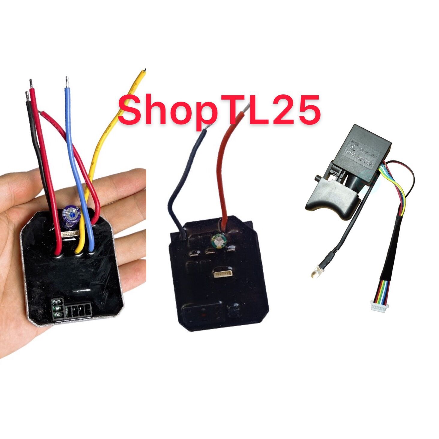 Mạch Điều Khiển khoan pin động cơ không chổi than, động cơ từ - mạch bulong - công Tắc