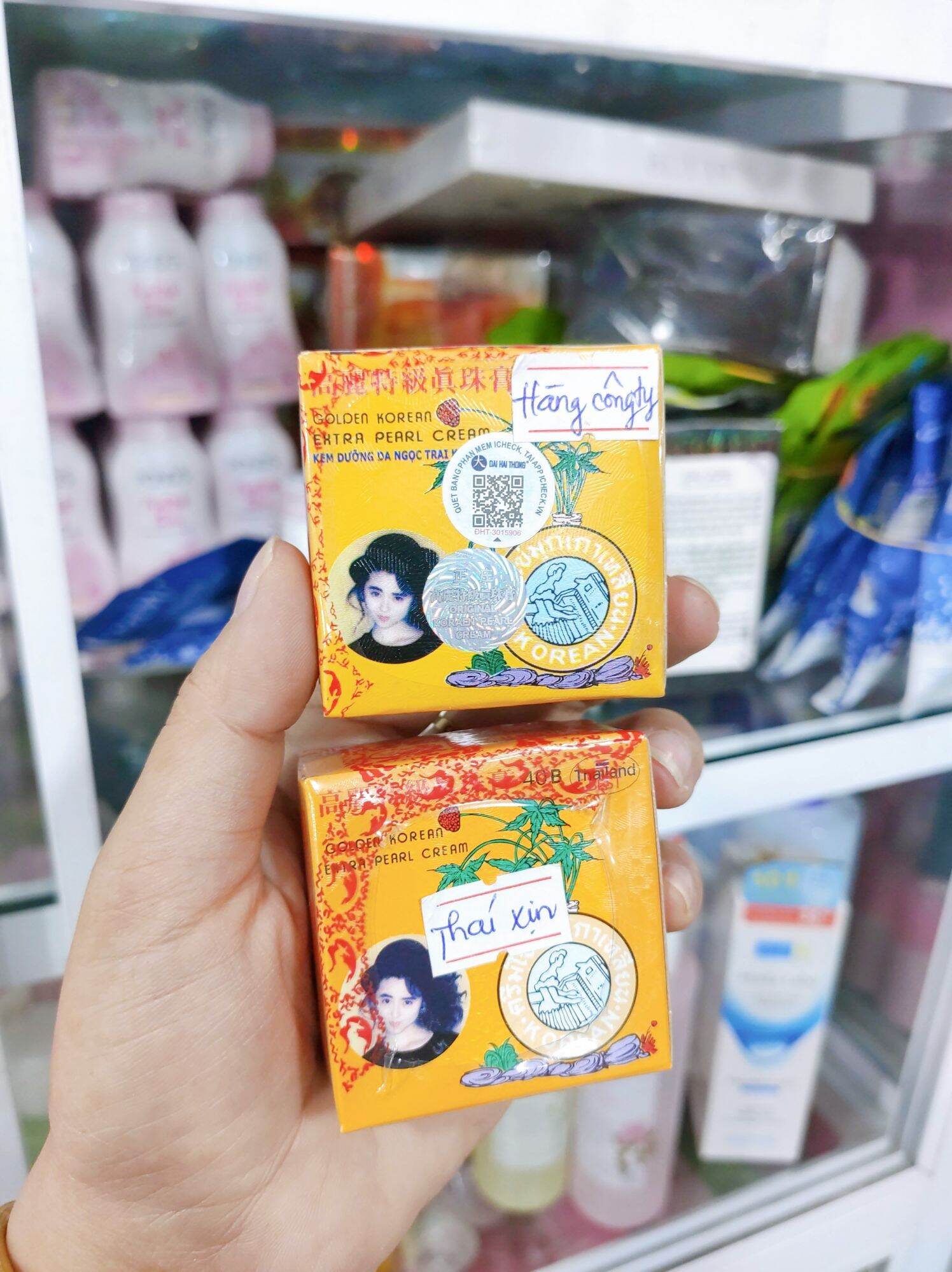Kem dưỡng trắng mịn da sâm vàng thái lan xịn - 1 hộp