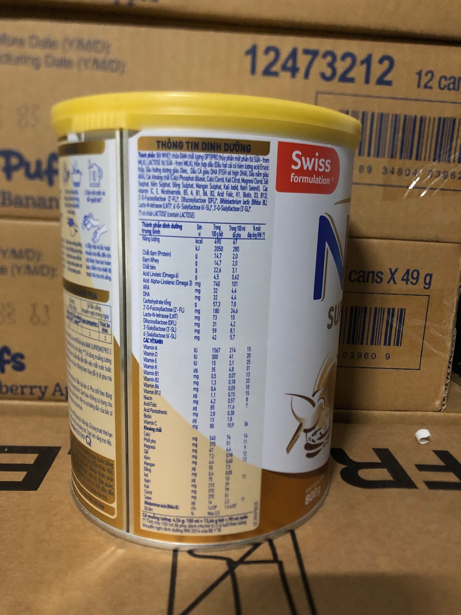 Sữa Bột Nestle Nan Supreme PRO 3 - Hộp 800g