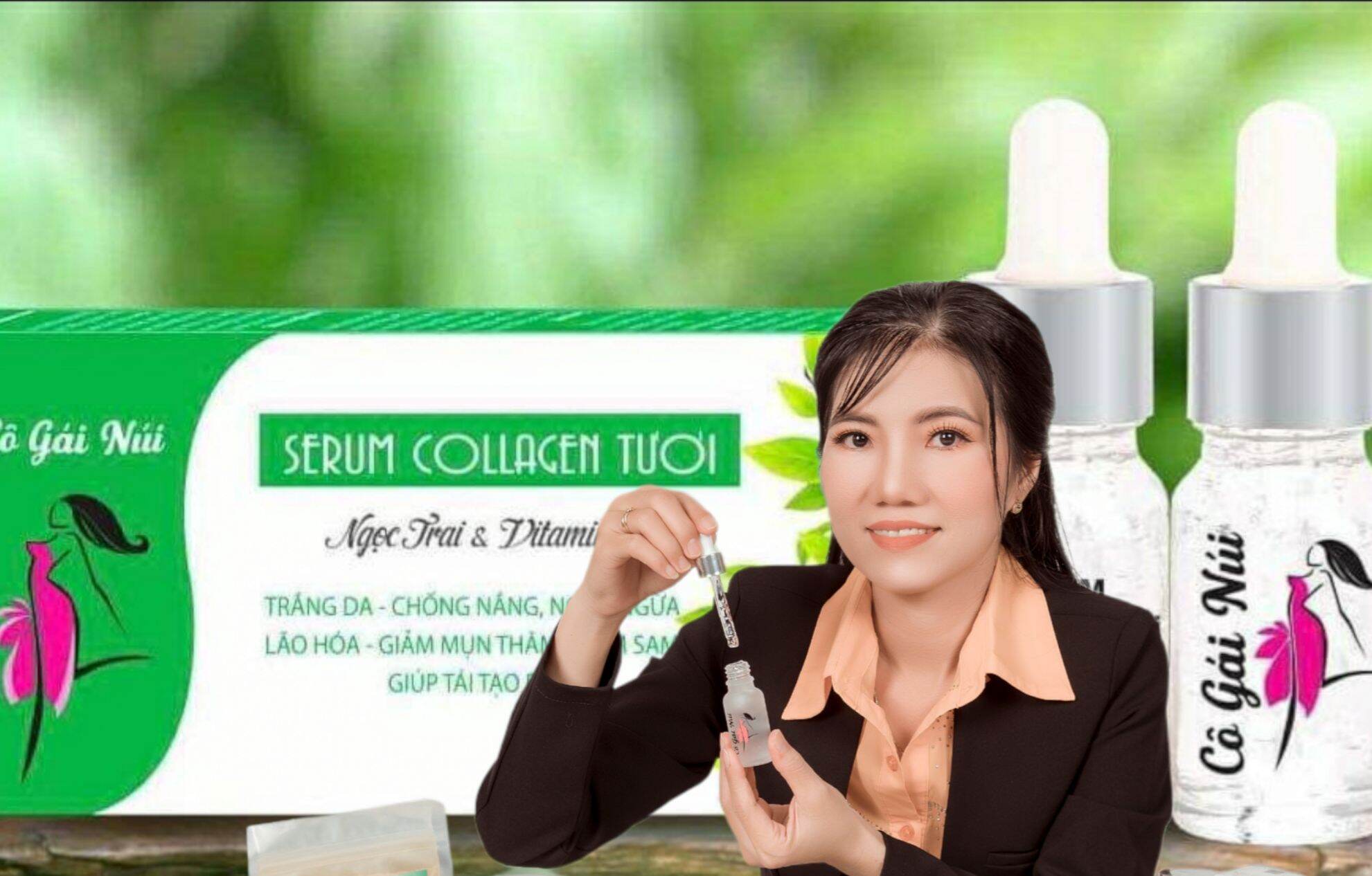 Serum colagen tươi cô gái núi