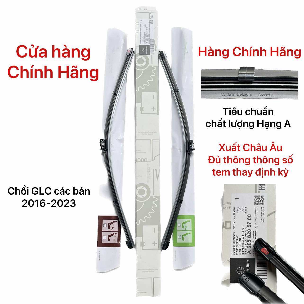 Chổi gạt nước mưa xe mercedes glc glc200 glc250 glc300 200 250 300 2016-2023