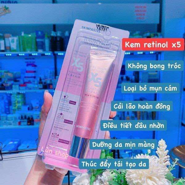 Retinol x5 hồng hàn quốc - trẻ hoá da- căng bóng - trắng da - mờ thâm