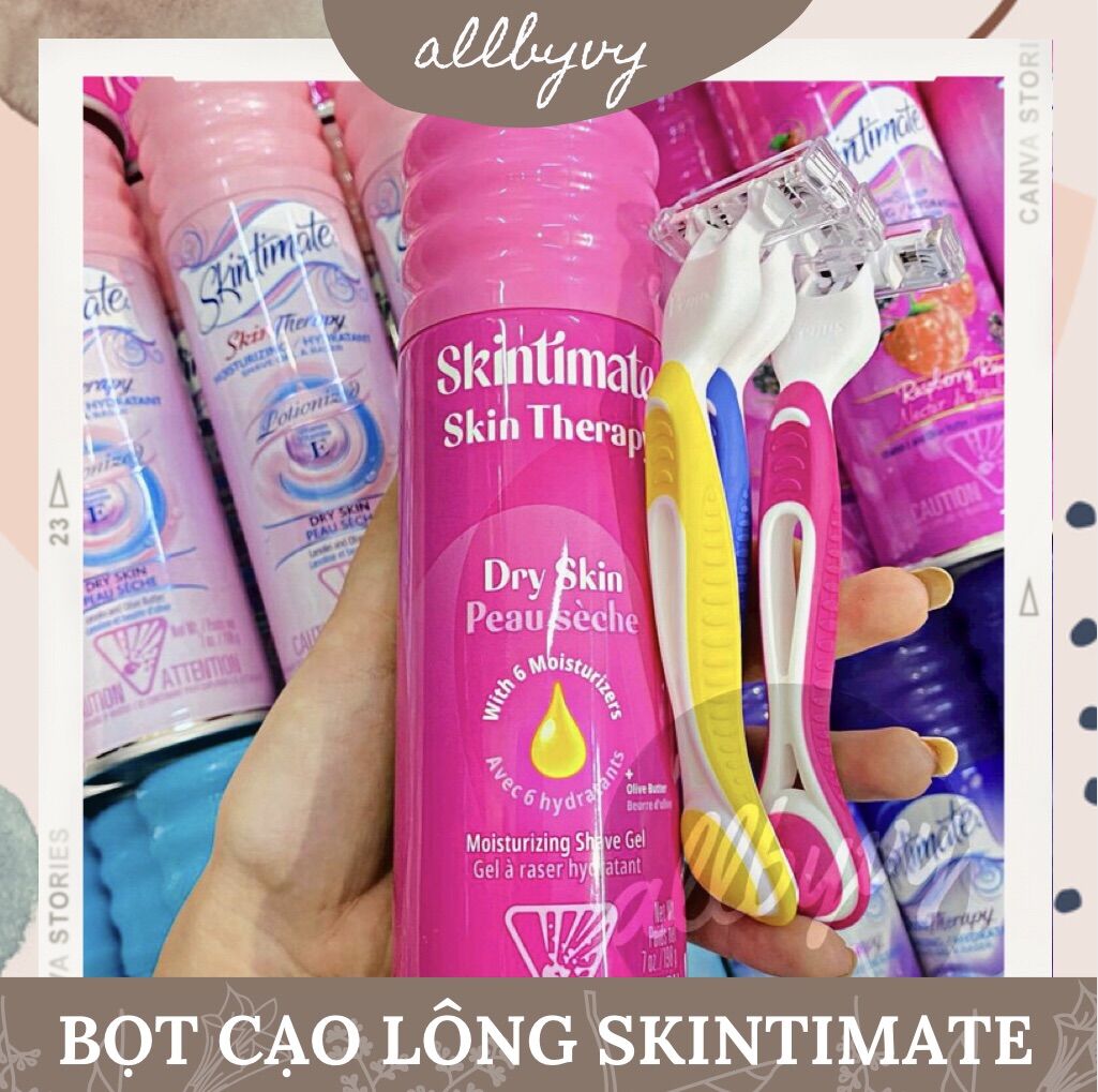 allbyvy | Bọt cạo lông Skintimate Bill Mỹ