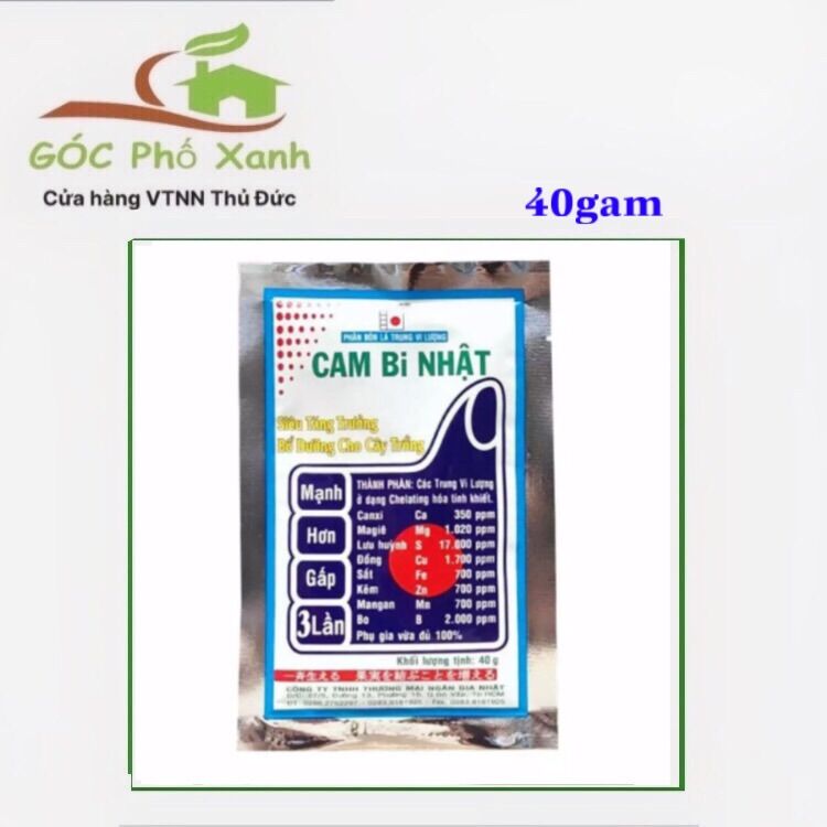 Phân bón lá trung vi lượng CAMBI NHẬT 1 gói 40gam