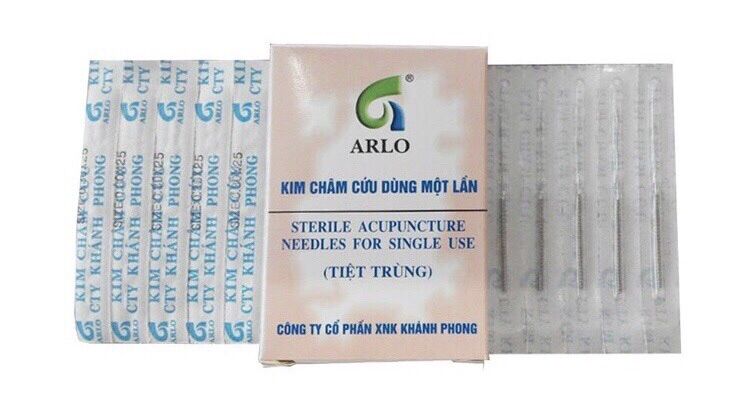 Kim châm cứu Khánh Phong - Hộp 100 kim