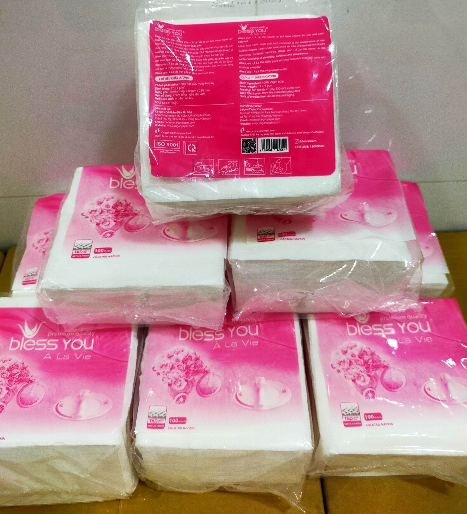 Khăn ăn cao cấp BLESS YOU 100 Tờ