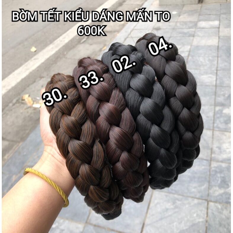 tóc giả cài bính chéo mới[HÀNG ĐỘC] 3cm
