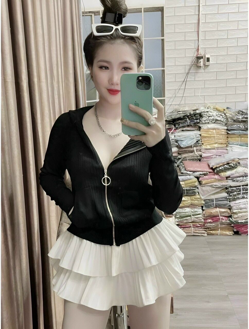 Khoác len nón hàng qc cao cấp chuẩn shop