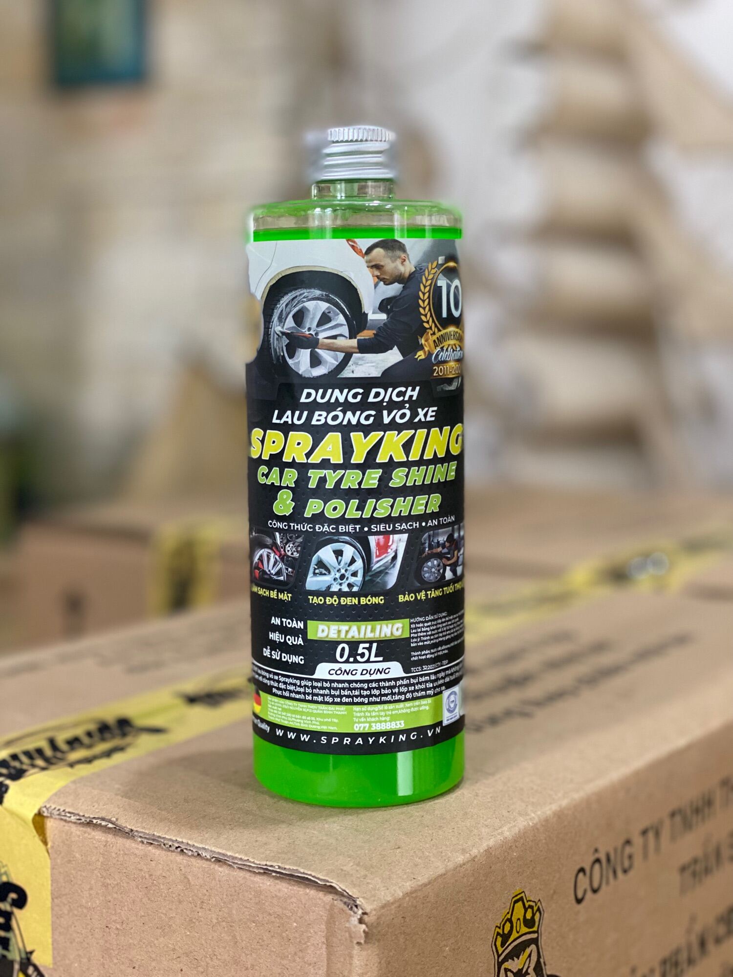 Lau Bóng Võ Xe, Lốp Xe Sprayking 500ml