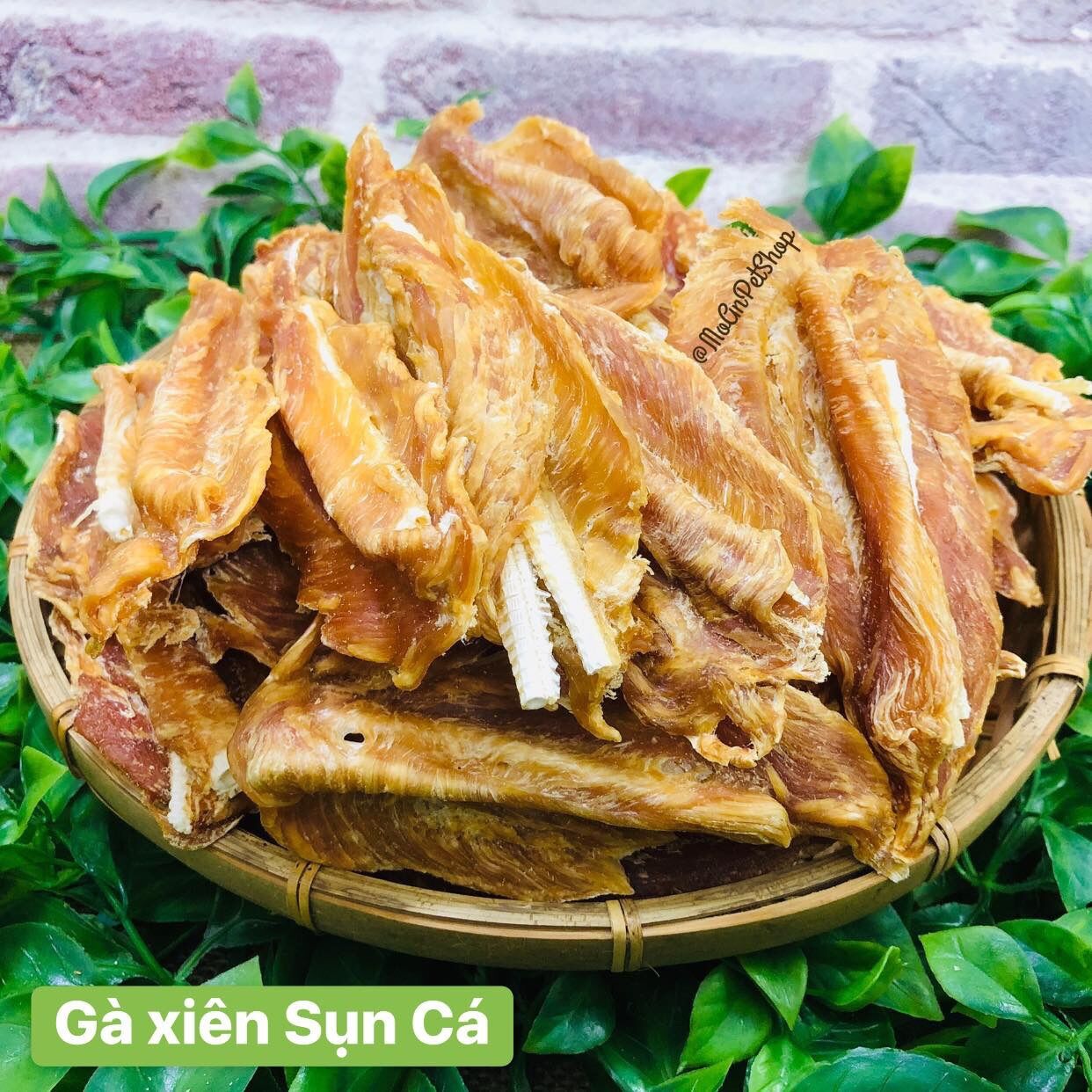 Snack cho cún gà xiên sụn cá thái lan 300g