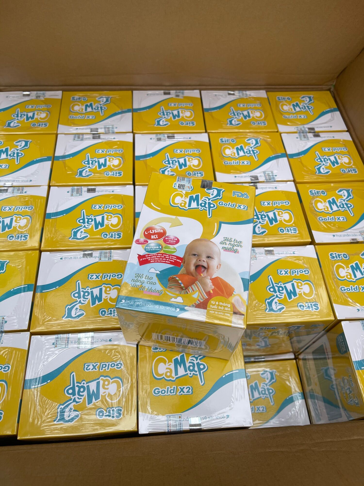 Siro Cá Mập Gold X2 giúp bé mau ăn chóng lớn