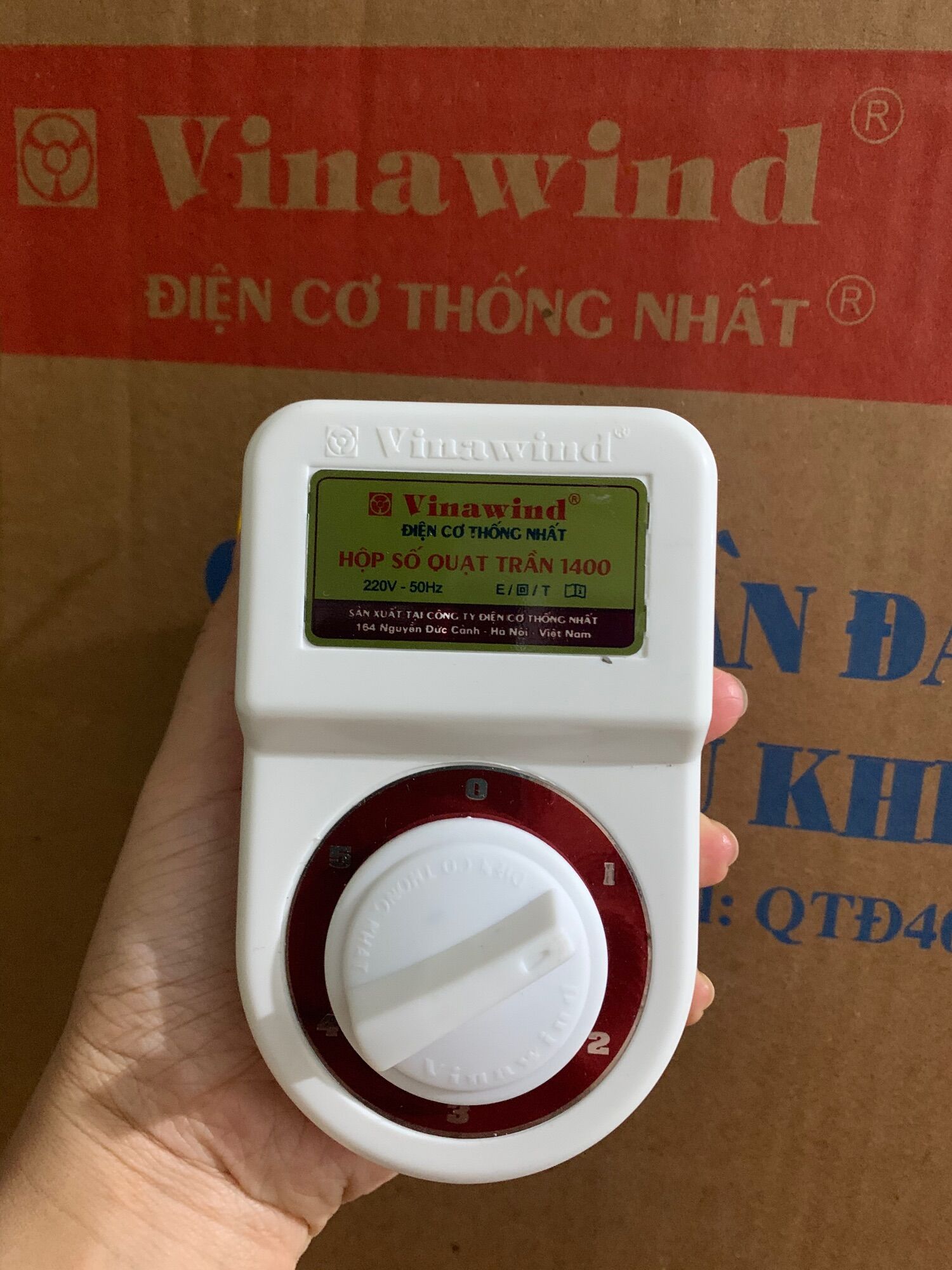 Hộp số quạt trần điện cơ Thống Nhất Vinawind hàng chính hãng (có logo dập nổi)