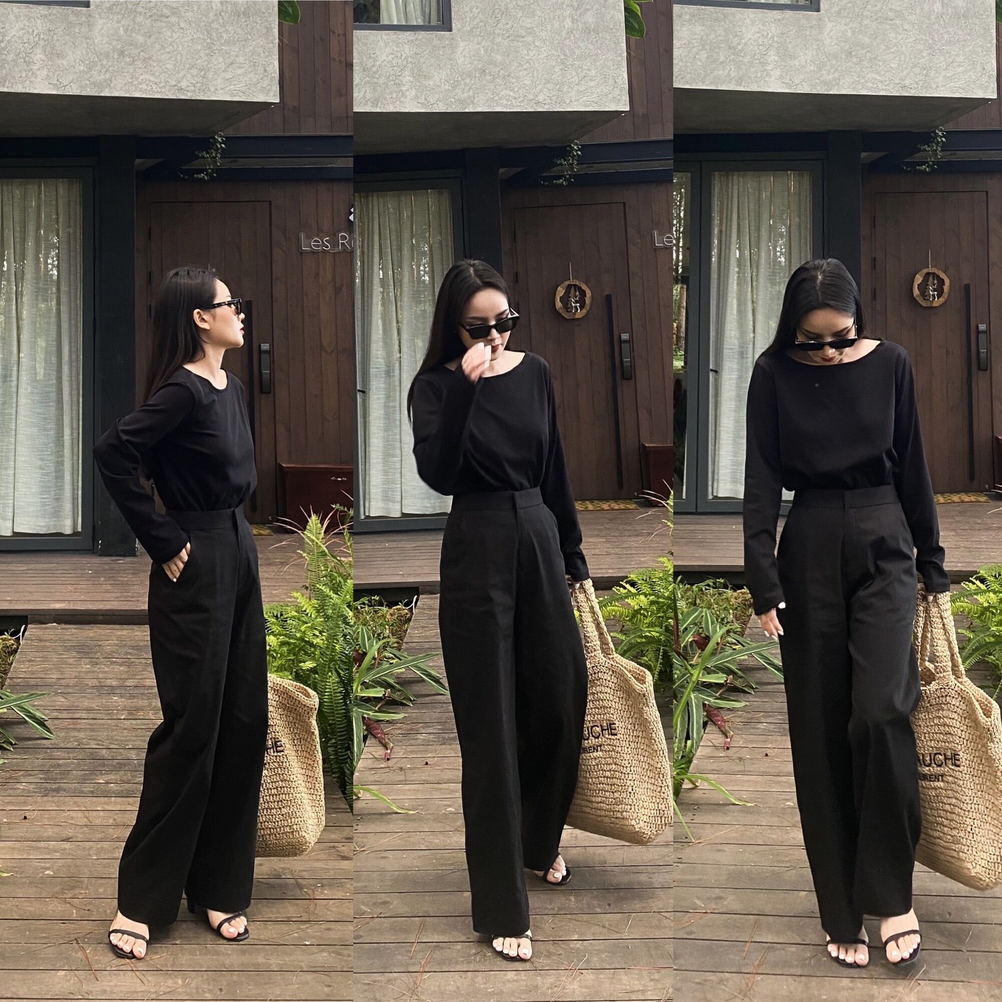 Estte Top - Áo Thun Tay Dài Cổ Ngang ( ảnh chính chủ )