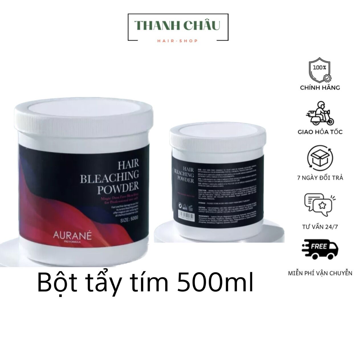 Bột tẩy tím aurane hủ 500g