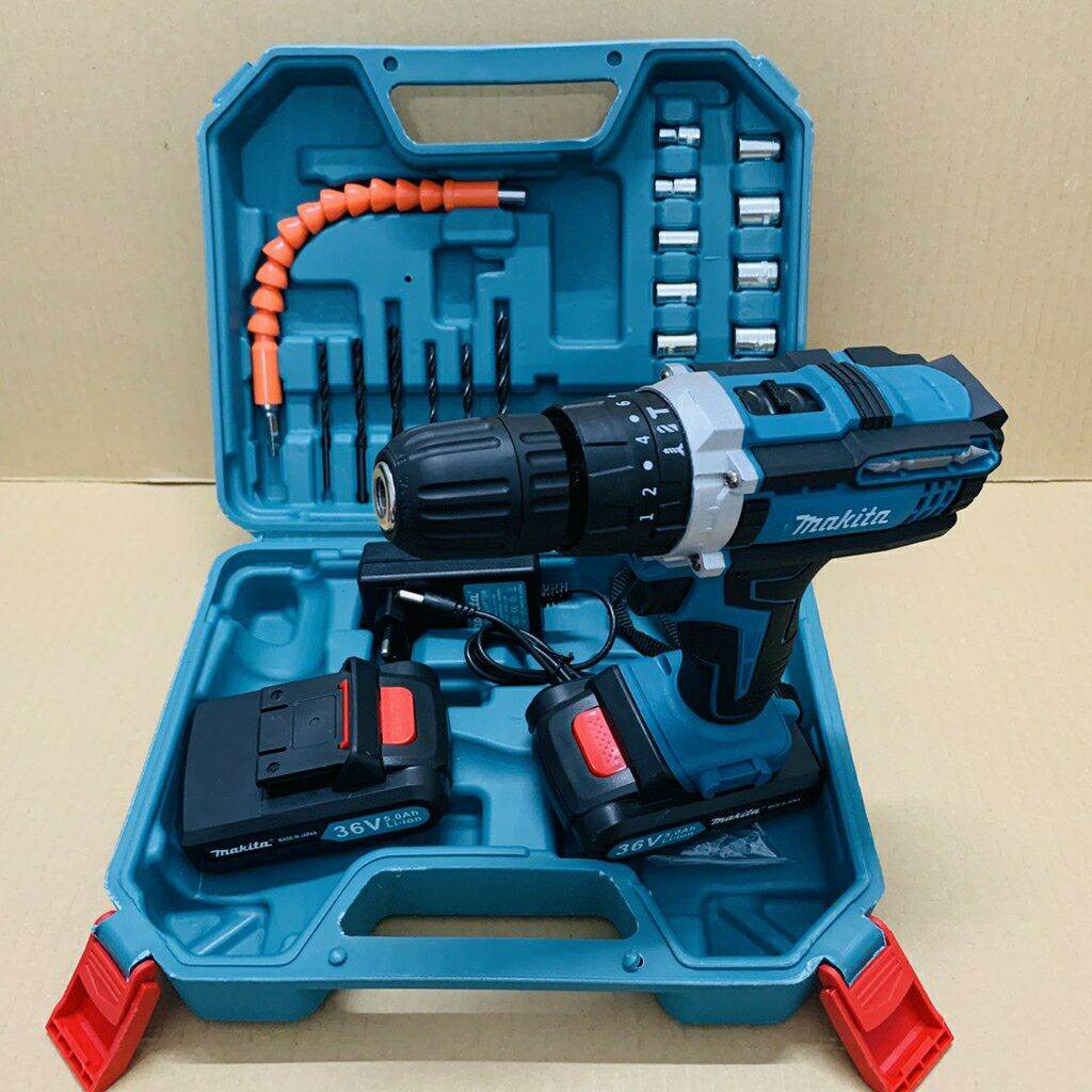 Máy khoan pin máy bắt vít 36V kèm phụ kiện