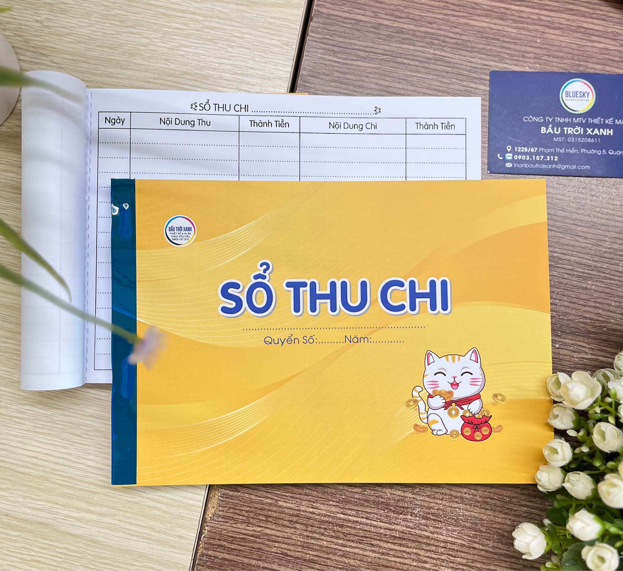 Sổ Thu Chi khổ A5/70 tờ quyền
