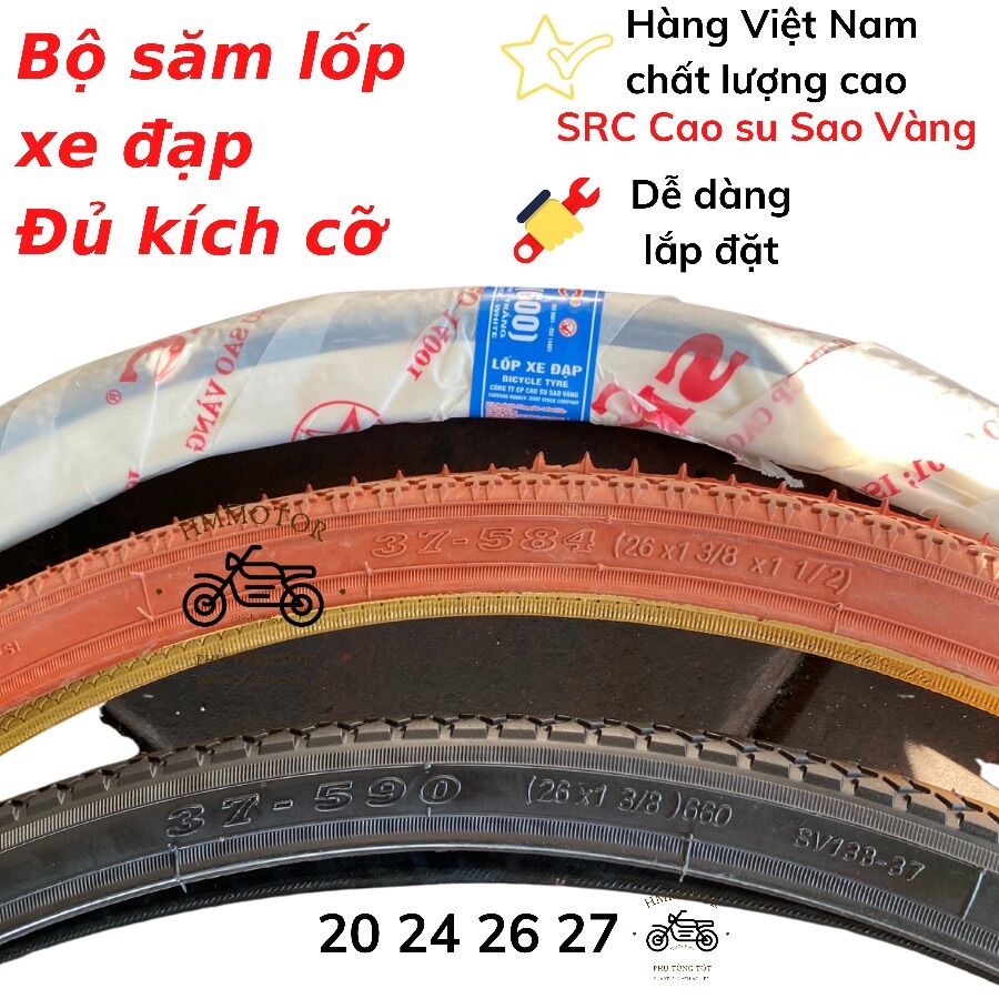 Săm lốp xe đạp cào cào mini đủ kích cỡ