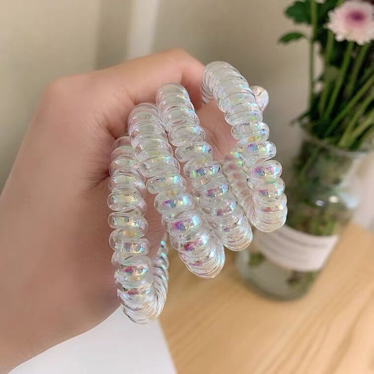 Dây cột tóc lò xo hologram Meily Store