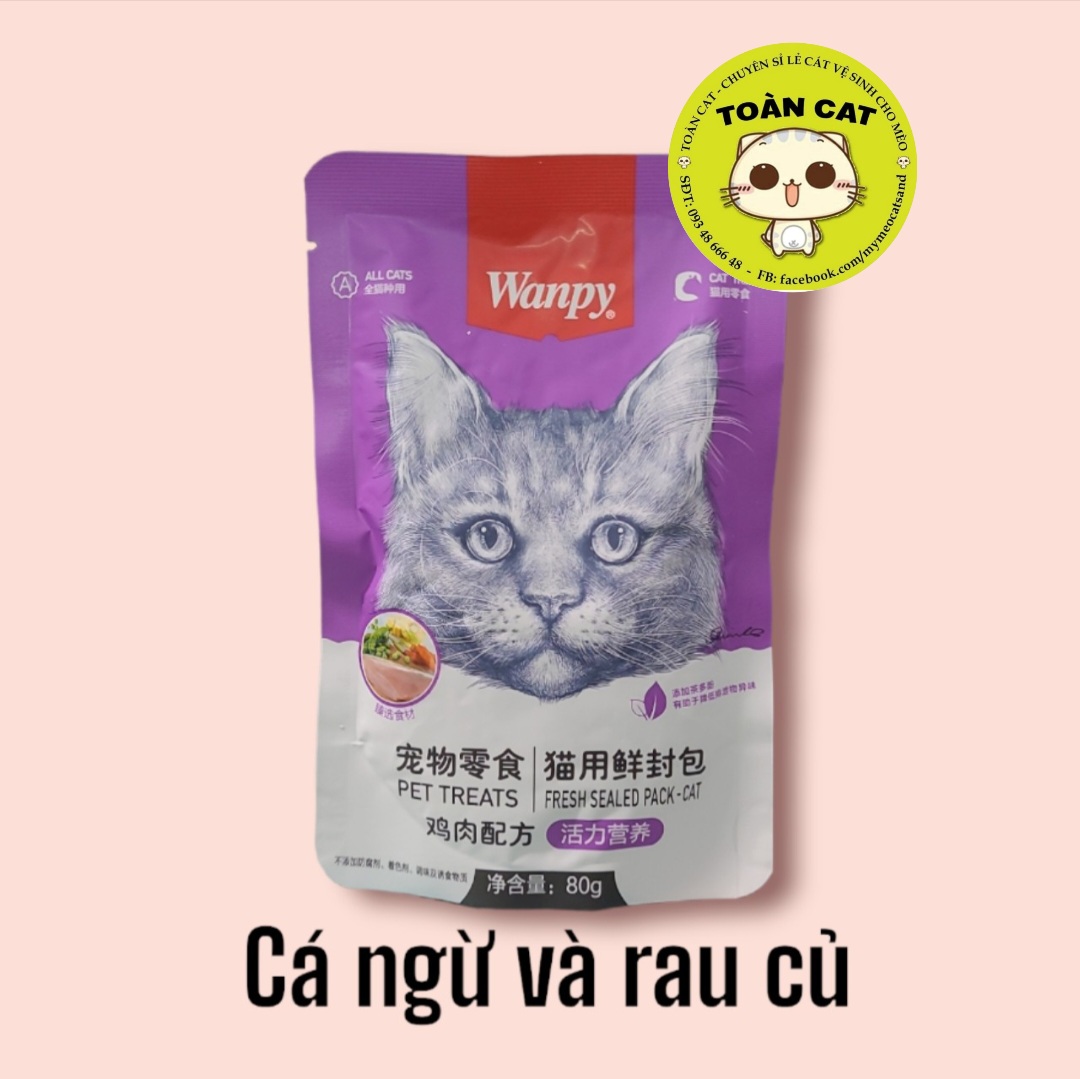 Combo 10 gói Pate Wanpy 80g - Pate cho mèo