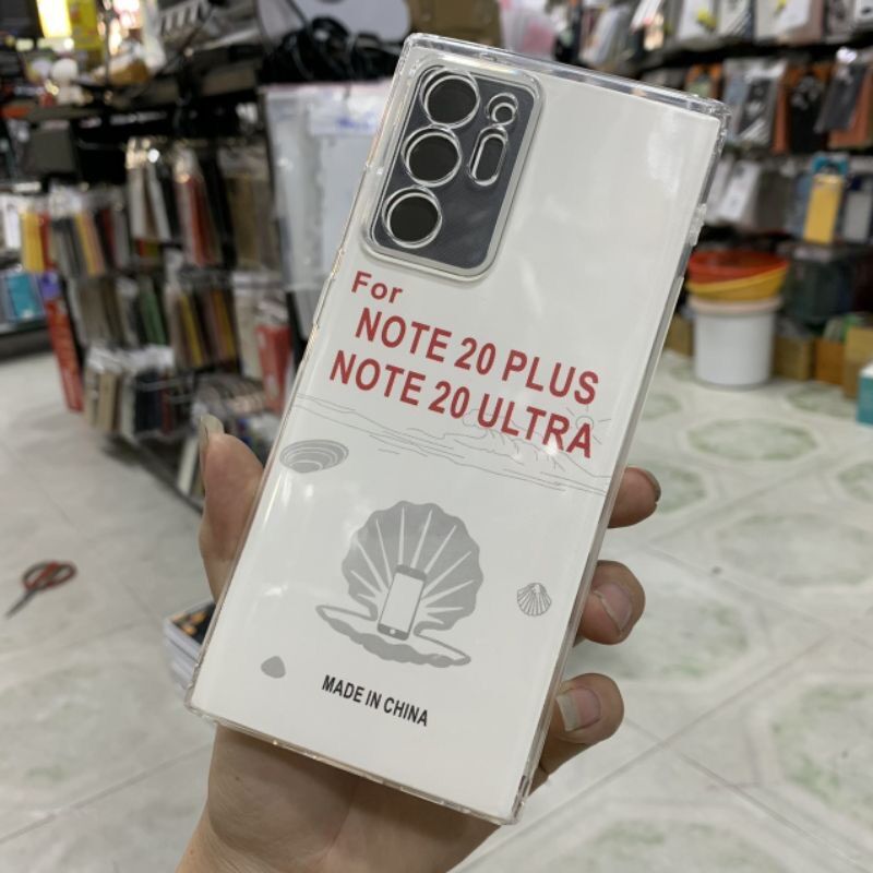 Ốp lưng Samsung Note 20 / Note 20 plus / Note 20 ultra dẻo trong suốt bảo vệ camera